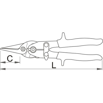 Unior makaze za lim zglobne 260mm 571L/3G 608774-1