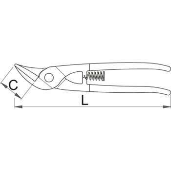 Unior makaze za lim univerzalne 260mm 565R/7P 609332-1