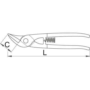 Unior makaze za lim IDEAL 250mm 568R/7P 609336-1