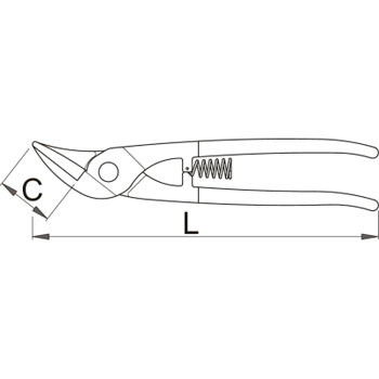 Unior makaze za lim IDEAL 250mm 568L/7P 610945-1