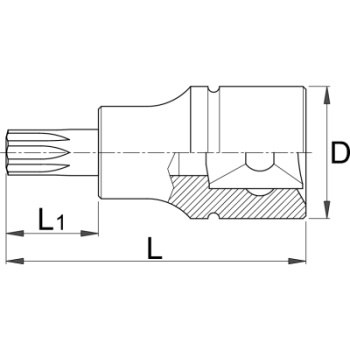 Unior ključ nasadni sa ZX profilom prihvat 3/8” M6 236/2ZX 612114-3