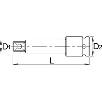 Unior nastavak IMPACT prihvat 3/8 75mm 230.4/4 612075-1