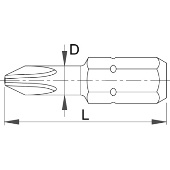 Unior nastavak krstasti PZ2 3/1 6466TINC6.3 604695  -1