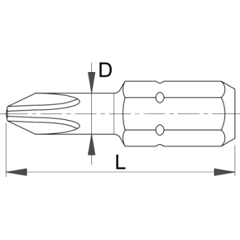 Unior nastavak krstasti PH4 3/1 6484C8 602425-2