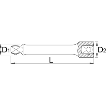 Unior nastavak sa loptastim prihvatom 1/2” L75 190.4/1S 610909 Unior nastavak sa loptastim prihvatom 1/2” L75 190.4/1S 610909