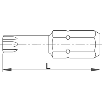 Unior nastavak torx TX 25 3/1 6472TINC6.3 604702 Unior nastavak torx TX 25 3/1 6472TINC6.3 604702