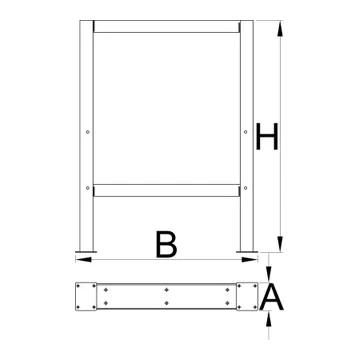 Unior noga za modularni radni sto 990L 625628-1