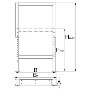 Unior podesiva noga za modularni radni sto 990LA 625629-1