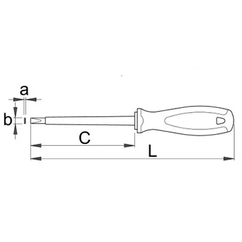 Unior odvijač električarski VDE TBI, SLIM, izolovan 1,2x6,5 604VDETBI 624066-1