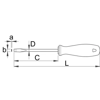 Unior odvijač 605CR pljosnati 0,4x2,5 616339-1