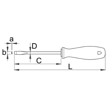 Unior odvijač CR pljosnati 0.2x12.0mm 605CR 616359-1