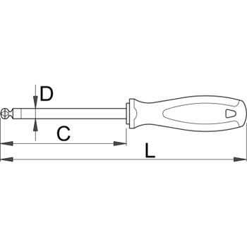 Unior odvijač TBI imbus loptasti 2 620TBI 611715-1