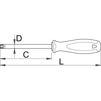 Unior odvijač TBI sa TX profilom i rupicom TR 10 621/1TBI 611734-1