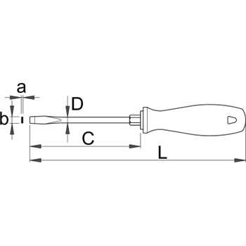 Unior odvijač CR pljosnati sa OK ojačanjem 1.0 x 5.5 600CR 616322-1