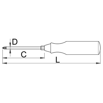 Unior odvijač krstasti sa drvenom drškom PZ3x150 617W 603469-1