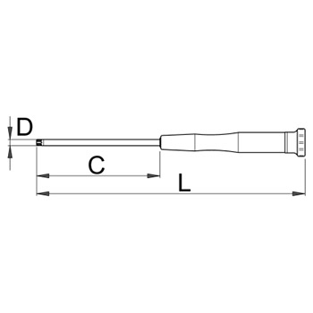 Unior odvijač za elektroniku sa TX profilom TX7 621E 608311 Unior odvijač za elektroniku sa TX profilom TX7 621E 608311