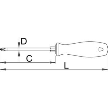 Unior odvijač CR krstasti PH3 616CR 616372-2