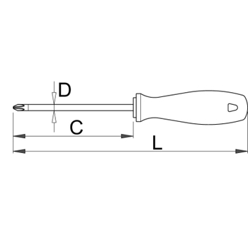 Unior odvijač krstasti PH4 615CR 616369-1