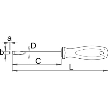 Unior odvijač pljosnati 605TBI 1.2x6.5mm 611697-3