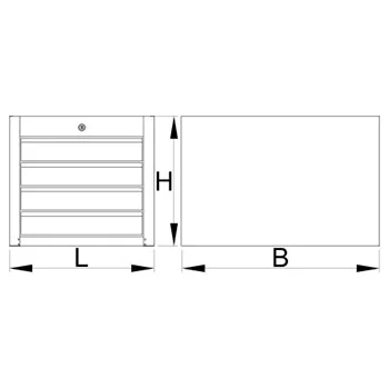 Unior uži orman za alat sa 4 fioke 990NDH4 625626 Unior uži orman za alat sa 4 fioke 990NDH4 625626