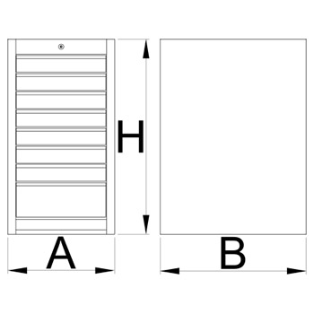 Unior uži orman za alat sa 8 fioka 990ND8 625623-1