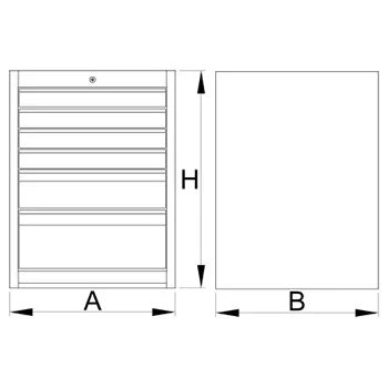 Unior širi orman za alat sa 6 fioka 990WD6 625620-1