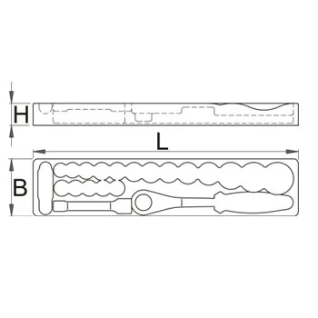 Unior plastika za nasadne ključeve za kutiju 911N 615451 Unior plastika za nasadne ključeve za kutiju 911N 615451