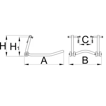 Unior postolje za prednji deo motorcikala 3000/6 620259 Unior postolje za prednji deo motorcikala 3000/6 620259