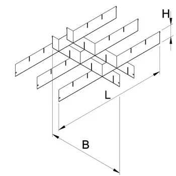 Unior pregrade za šire fioke 990WDP 625639 Unior pregrade za šire fioke 990WDP 625639