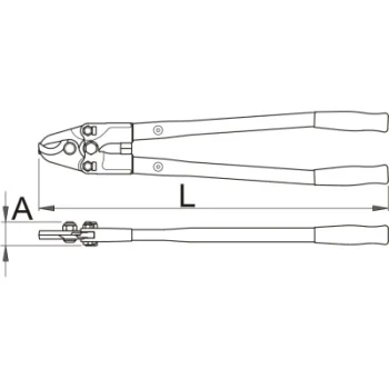 Unior rezervne čeljusti 585/6 za makaze za kablove 585.1/7 618621-3