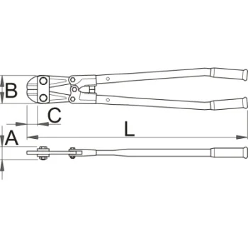 Unior nož rezervni 596.1/7A za makaze za betonsko gvožđe 596/6A 450mm 610971-2