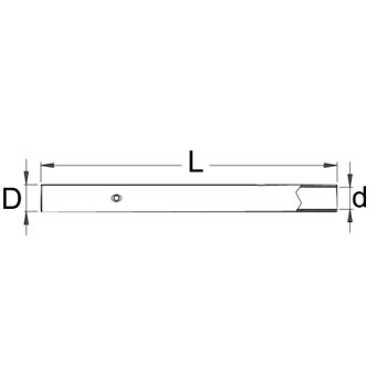 Unior ručica za ključ okasti jednostrani,savijeni 32-41mm 178.1/2 620841-1