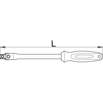 Unior ručica sa zglobom prihvat 3/8