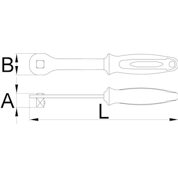 Unior ručica za nasadne ključeve 1/2“ 190.8/2BI-ANNIV 628498-2