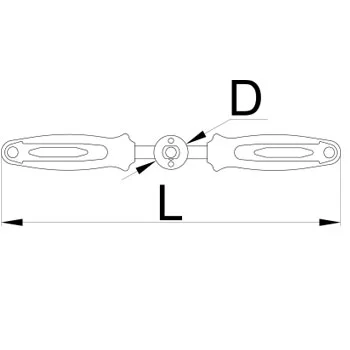 Unior ručka za razvrtač i ureznike 1695.1/4BI 626464 Unior ručka za razvrtač i ureznike 1695.1/4BI 626464
