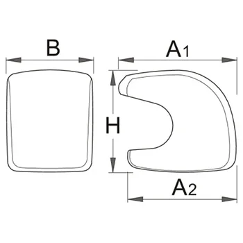 Unior limarski šablon sa krivinom - zakrivljen oblik 1910 619206-1