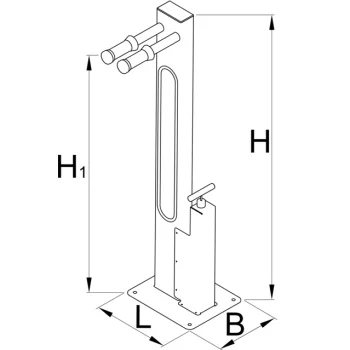 Unior samouslužni stalak za servis sa INOX pumpom 1693ES 628425 Unior samouslužni stalak za servis sa INOX pumpom 1693ES 628425