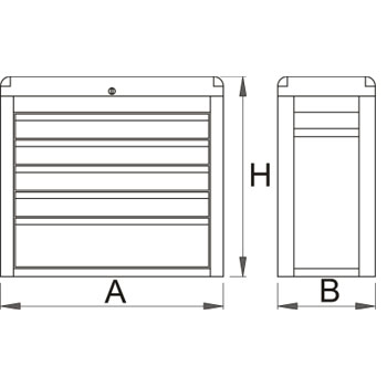 Unior sanduk za alat petodelni 939/5E 611784-1