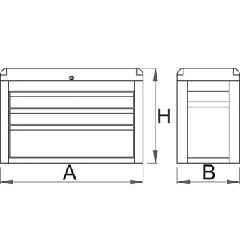 Unior sanduk za alat Eurovision trodelni 939/3EV 620556-1