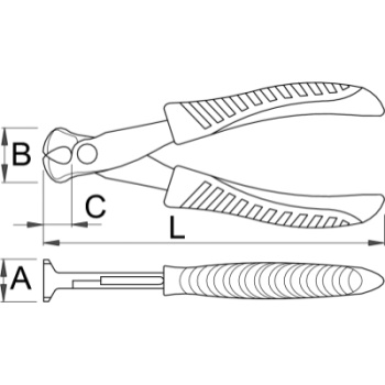 Unior klešta sečice čeone za elektroniku 110mm 455/4E 620071-1