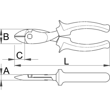 Unior klešta sečice kose 200mm 466/1VDEBI 611756-1