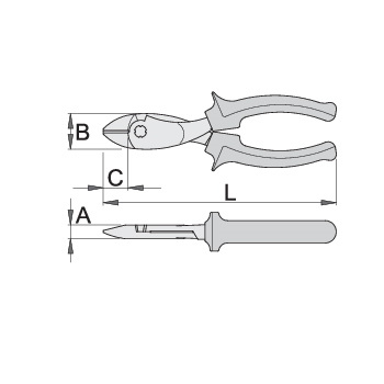 Unior klešta sečice kose za bezbedan rad na visini 160mm 466/1BI-H 626960-1