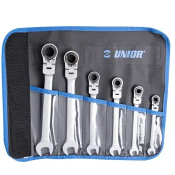 Unior ključevi viljuškasto-okasti, zglobni, u torbici 8-19/6 kom 161/2CT 627002 Unior ključevi viljuškasto-okasti, zglobni, u torbici 8-19/6 kom 161/2CT 627002