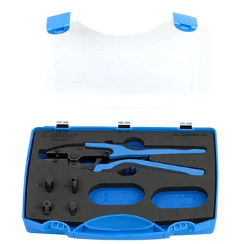 Unior garnitura grip klešta za kablovske kontakte sa izmenljivim čeljustima u plastičnoj kutiji 428/4AGPB 621557 Unior garnitura grip klešta za kablovske kontakte sa izmenljivim čeljustima u plastičnoj kutiji 428/4AGPB 621557