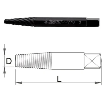 Unior set izvlakača polomljenih vijaka 6 kom 778/4PB 616821-1