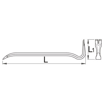 Unior šipka za vađenje eksera 600mm 300/6B 608816-2