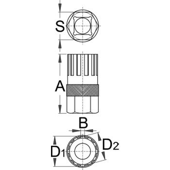 Unior skidač zadnjeg lančanika (Shimano®) 1/2