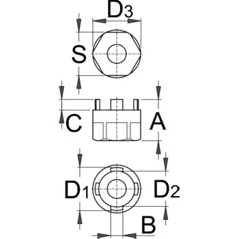 Unior skidač zadnjeg lančanika (Suntour®) 1670.3/4 616064 Unior skidač zadnjeg lančanika (Suntour®) 1670.3/4 616064
