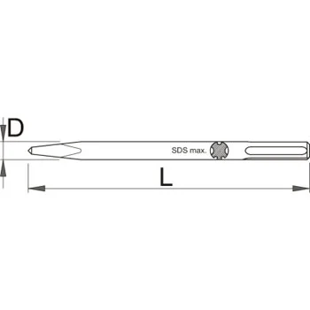 Unior špic za beton SDS MAX 651.2/7 616840 Unior špic za beton SDS MAX 651.2/7 616840