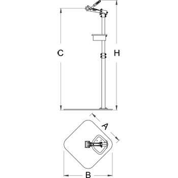Unior stalak za servisiranje bicikala sa fiksnom pločom i prihvatnim čeljustima sa oprugom 1693B 621471-2